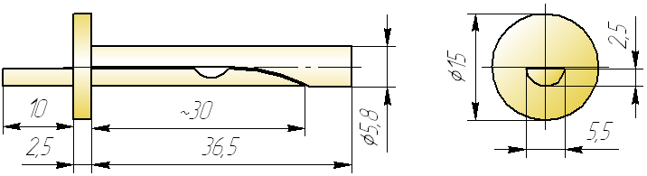 Чертеж анкер-клина
