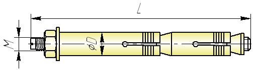 Чертеж анкера двухраспорного